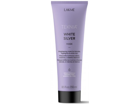 Lakme geltoną atspalvį neutralizuojanti kaukė plaukams Teknia White Silver Mask 250ml